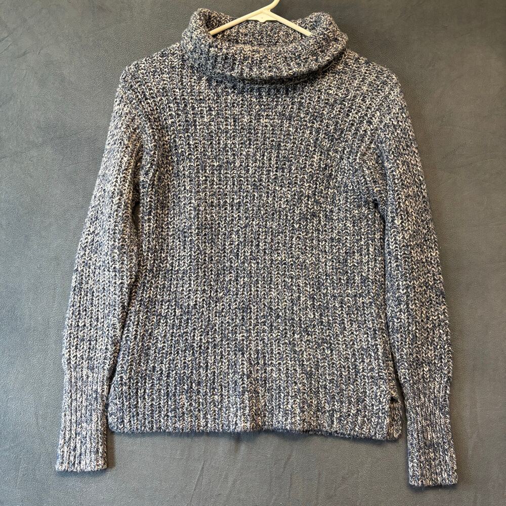 Point Sur Sweater Fisherman Cable Knit Rolled Neck Turtleneck Heavyweight Preppy